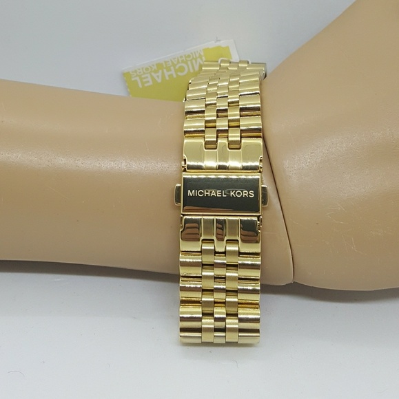 1 LEFT IN STOCK-NEW MICHAEL KORS GOLD MEN'S WATCH - Picture 5 of 8
